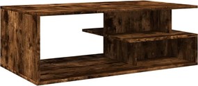vidaXL füstös tölgy színű szerelt fa dohányzóasztal 102x55x35 cm