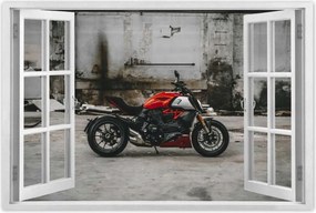 Poszter 60x40 Piros Ducati Motorkerékpár