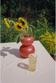 Piros kerámia váza (magasság 36 cm) Tuga – noo.ma