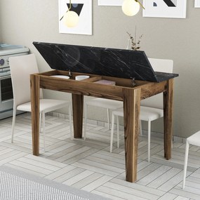 Étkező asztal Kiev 509 - Walnut, Black