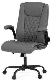 Irodai szék hintamechanikával, szürke műbőr kárpittal. KA-Y344 GREY