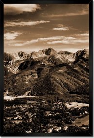 Poszterek keretben 40x60 Tátra Lengyel hegyek Kilátás