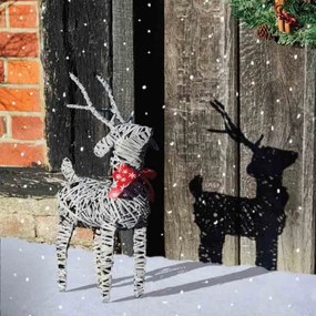 Karácsonyi Prancer a rusztikus rénszarvas figura 43 cm