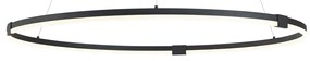 Design függőlámpa fekete 120cm LED-del, 3 lépésben dimmelhető - Anello