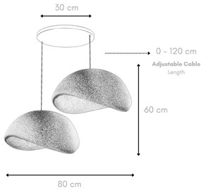 Függőlámpa - Wabi Sabi Driftgrains - Betonszürke
