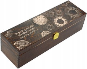 Doboz Fa Boros Doboz Alkohol Gravírozás Barna