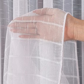 Mg Függöny 2103M esőkabát Fehér ólommal 200x250cm M szalaggal