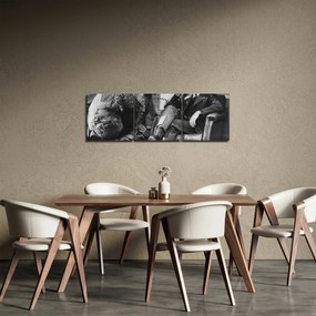 Kép - Cirkusz (órával) (90x30 cm)