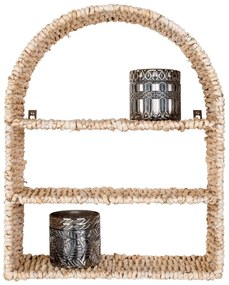 Natúr színű többszintes rattan fali polc Namur – House Nordic