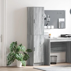 Büfé Szekrény Szürke sonoma MDF Közepes Büfé szekrény
