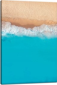 Vászonkép Tengerpart Víz Hullámok Kék 40x60 cm Ajándéknak is tökéletes