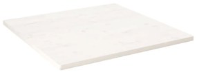 fehér tömör fenyőfa ovális asztallap 70x70x2,5 cm