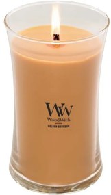 WoodWick Illatosító gyertya nagy vázában Golden Bourbon, 609 g