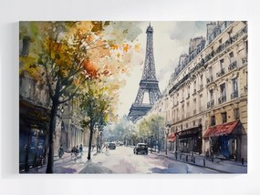 Vászonkép Canvas Város Párizs Franciaország Utca Eiffel-torony 60x40