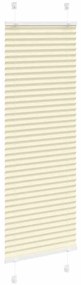 pliszírozott redőny krém 50x150 cm szövetszélesség 49,4 cm