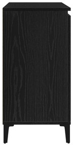 Fekete Tölgy Oldalszekrény 104x35x70 cm Műszaki Fa