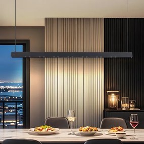 Immax NEO 07306L-LED dimmelhető kábeles csillár MADEIRA 26 W/230 V Wi-Fi Tuya 122 cm fekete