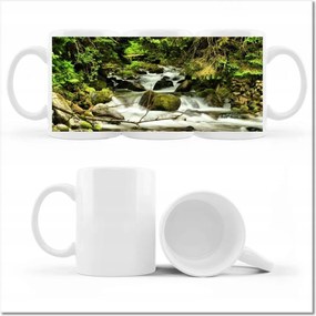 Fényképes bögre Patak a hegyekben