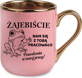 Bögre Rózsaszín elegáns búcsúzás kollégák távozása vicces