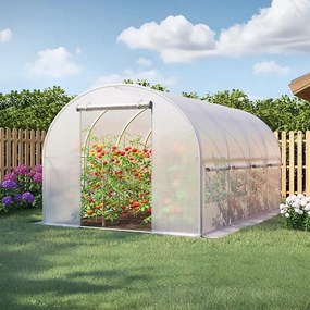 Kerti fóliasátor 2,5 x 4 m - fehér