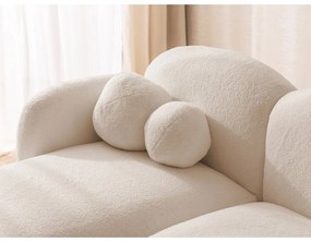 Világosbarna buklé sarokkanapé (bal oldali-heverő résszel) Orbit – Ropez