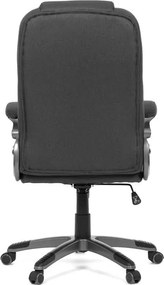 Irodai forgószék fekete szövet kárpitta, hintamechanizmussal, KA-C713 BK2