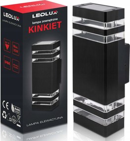 Kültéri fali lámpa Led kerti homlokzati lámpa 2x GU10 IP54