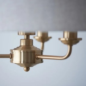 Endon 110723 - Csillár láncon HIGHCLERE 3xE14/40W/230V bézs/réz