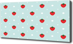 Vászonkép Eper ikonok 100x70 cm