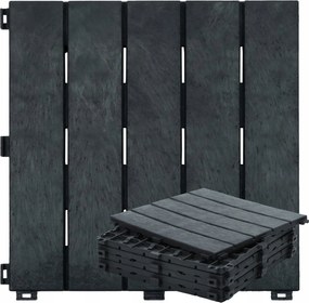 Teraszálloda csempés terasz 30x30cm x6 0,55m² antracit kő