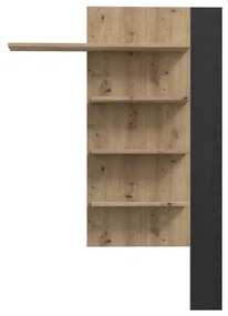 Fali polc INAR tölgy/fekete