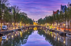 Poszter 91,5x60cm Amszterdami csatorna, Assaf Frank