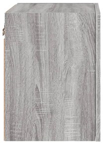 2 db szürke sonoma szerelt fa fali TV-szekrény 40,5x30x40 cm