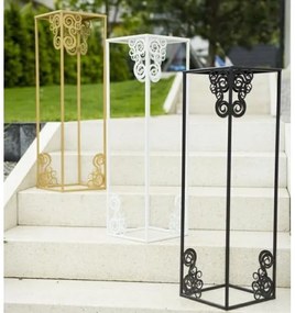 Virágállvány 80x24 cm, fehér