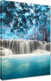 Vászonkép 40x60 Kék vízesés