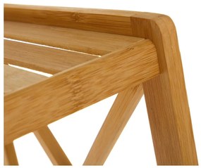 Natúr színű bambusz fürdőszobai polcos állvány 33x119 cm – Casa Selección