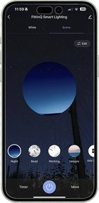 Okos fali lámpa fekete 24 cm, 2 db Wifi G9-es foglalattal - Otan