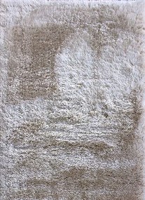 Szőnyeg 200x300 Hosszú Egyszálas Shaggy Világos Bézs