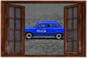 Poszterek 120x80 Nagy Fiat 125P Milícia Mo