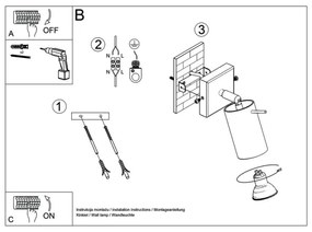 Sollux SL.0701 - Fali lámpa BERGE 1xGU10/40W/230V