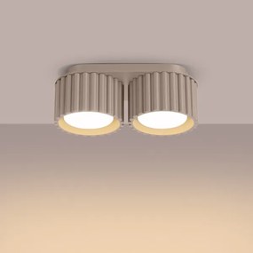 Sollux SL.1818 - AURA spotlámpa 2xGX53/10W/230V taupe