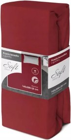 Jersey Soft lepedő piros 220 x 200 [cm]