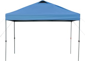 Outsunny Pavilon kb. 3x3m, vízálló, stabil, télálló, összecsukható pavilon, UV védelemmel, hordozható parti sátor, kert sátor táskával, kerti pavilon