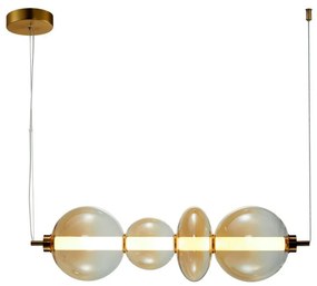 ITALUX 5902854539475 SONTE Modern Led Függesztett Lámpa Antik Bronz, Borostyán LED IP20