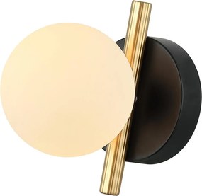 Italux modern fali lámpa reverso fekete arany itxwl-5622-1-bk-w