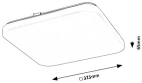 Rabalux 75014-LED VENDEL érzékelős mennyezeti lámpa, LED 20W, 230V, 4000K, 32×32 cm
