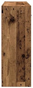antik fa színű szerelt fa tálalószekrény 91x28x75 cm