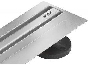 Mexen Flat 360° Slim elforgatható vonalmenti lefolyó 90 cm, inox - 1041090