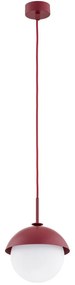 Argon 8296 - Csillár zsinóron CAPPELLO 1xE27/15W/230V piros