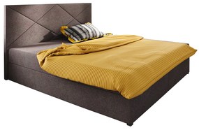 Franciaágy Boxspring 160 cm Fade 4 (sötétbarna) (matraccal és tárolóhellyel). 1046523